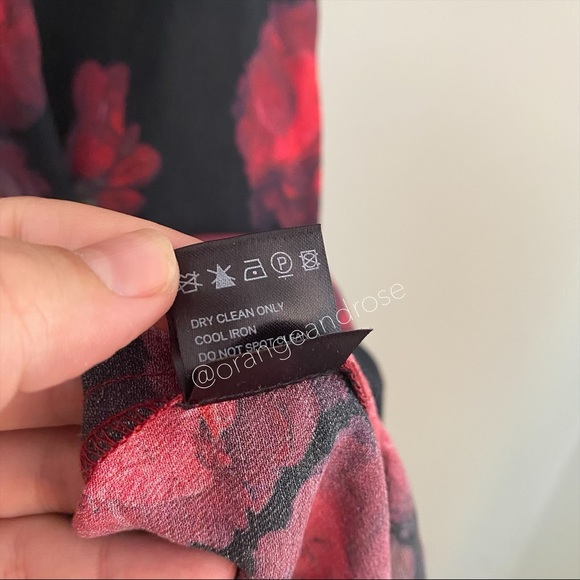 ZIMMERMANN Red Black Floral Mini Shift Dress 0 - Picture 6 of 12